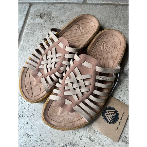 MALIBU SANDALS Cove Vegan Leather Slide Size 11 US NWT - Picture 5 of 12